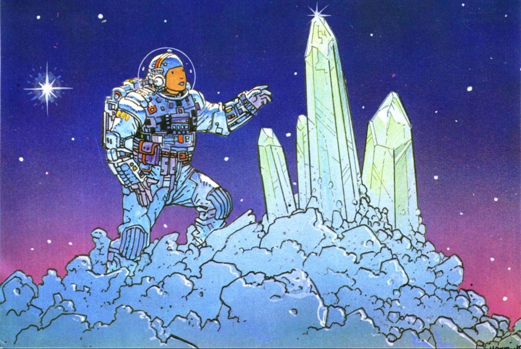 retroscifiart's tweet photo. Jean ‘Moebius’ Giraud https://t.co/eG8PpRzBuw