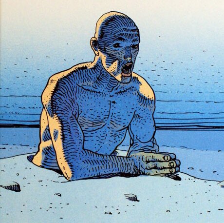 retroscifiart's tweet photo. Jean ‘Moebius’ Giraud https://t.co/eG8PpRzBuw