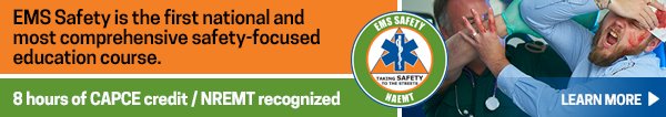NAEMT_'s tweet image. Add a layer of protection in the safety of EMS practitioners and patients with the 

NAEMT EMS Safety course. Locate a Course or Become an Instructor to train your entire team or other EMS practitioners in your community. #EMSsafety ow.ly/v0rx30kgkwi