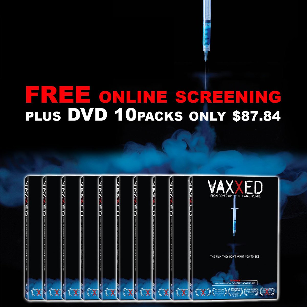 Questioning vaccines or know someone who is? VAXXED, the movie that the CDC doesn't want you to see, is FREE for another 36 hours. Retweet &amp; Click to Watch: vaxxedthemovie.com/screening-event #vaxxed #wearevaxxed #cdcwhistleblower #vaccination