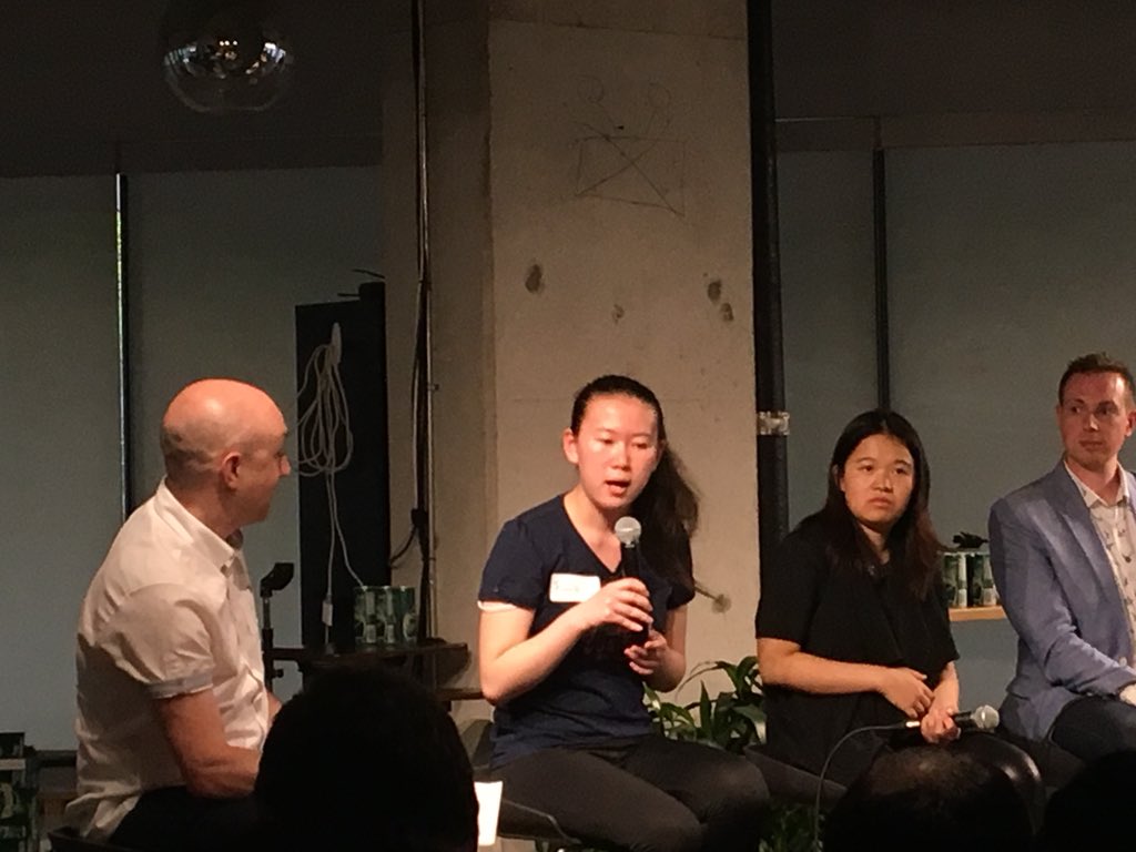samplingculture's tweet photo. ‘#Startups have their own vision & can disrupt large businesses. #AI gives us data+ the tools to manipulate it. We can always partner with #finserv institutions to get data, but ...’ Partnerships aren’t the only answer. - Bonnie Li @theksociety #connectthebots @TWG https://t.co/uSApacoqHK