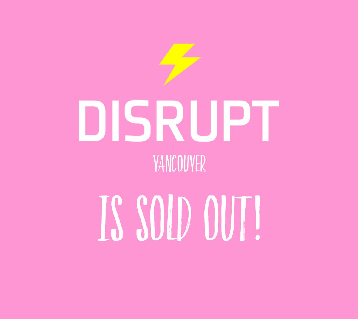 And we are sold out! But don't worry - the waitlist is open! Put your name down -> bit.ly/disrupthryvr20…