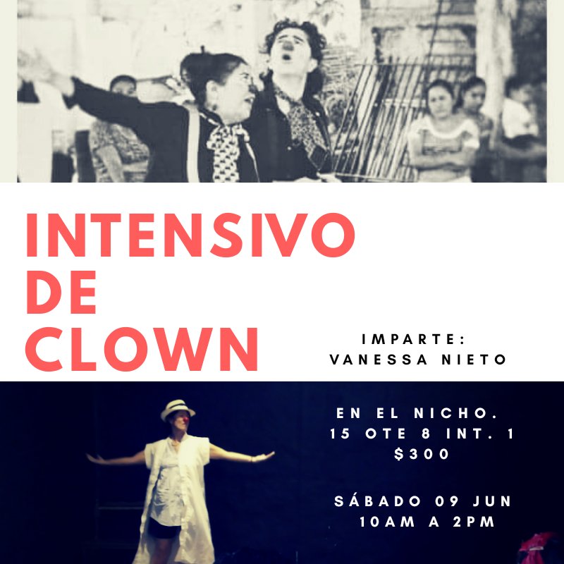 lanietov's tweet photo. Post #VabiekaFest nos merecemos un taller intensivo de #Clown para seguir festejando la torpeza y la #Humanidad. Será en #ElNicho #vengantodos #FelizMiércoles https://t.co/B1EaEZ2iXA