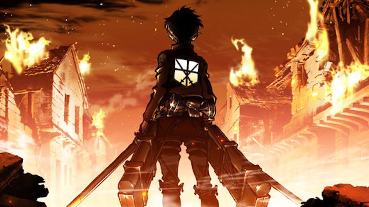 IGN's tweet photo. Attack on Titan Season 3 is premiere airing in theaters in North America!

https://t.co/WPAs8e3IkE https://t.co/lo4JJzW85G