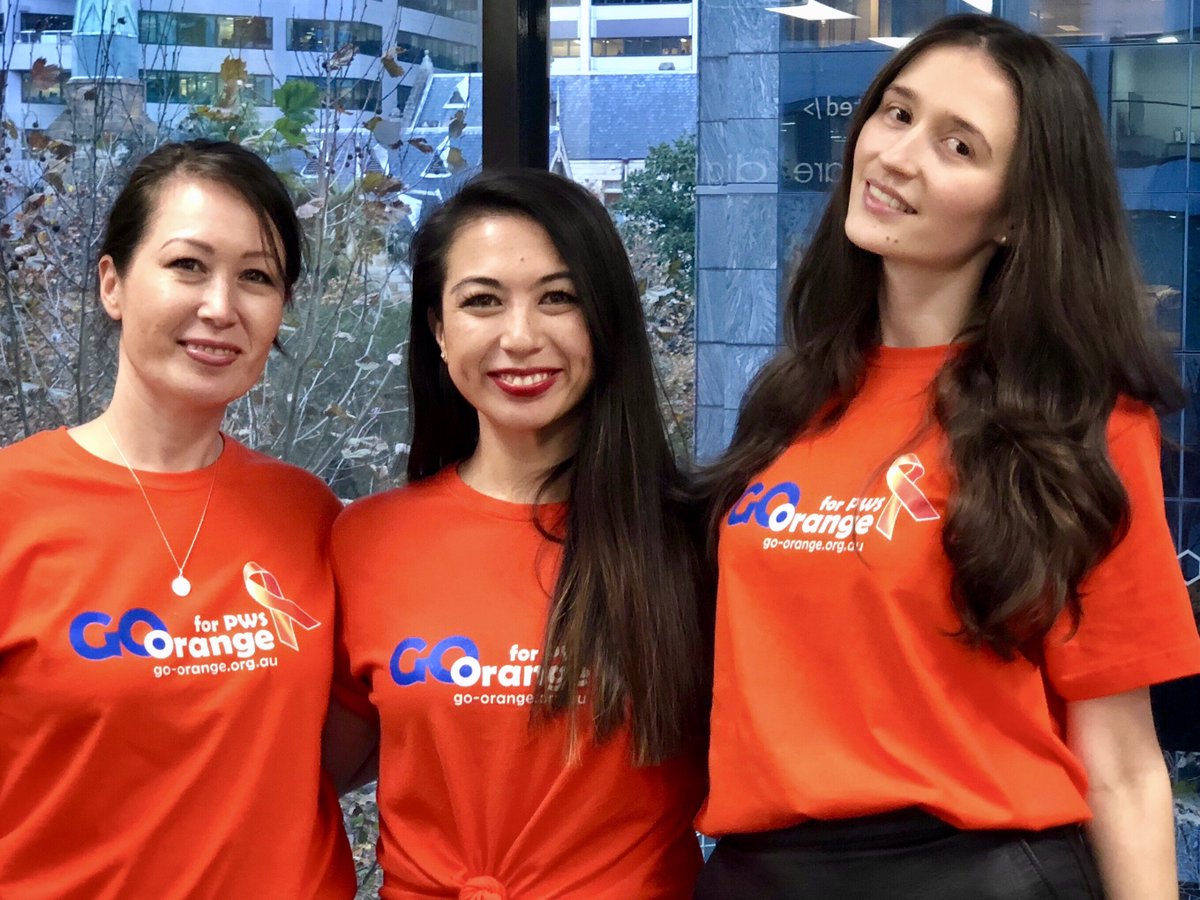 Conn3ctedTech's tweet photo. Yesterday we had our own #GoOrangeforPWS afternoon tea to finish a month of raising awareness! 

#pws #praderwilli #ilovesomeonewithpws #praderwillisyndrome https://t.co/EBsTtwUjHN