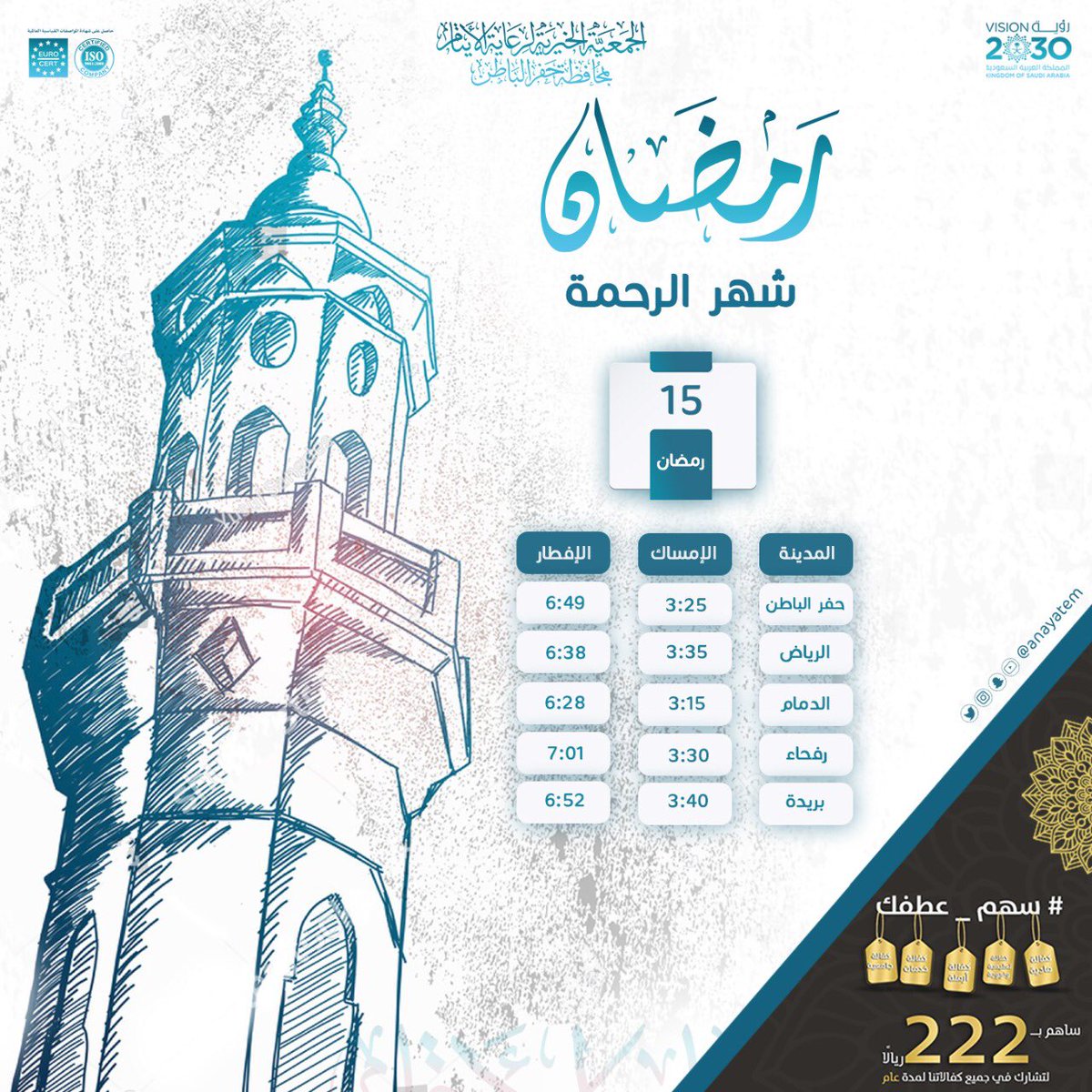 شهرُ الرحمة .. 🌙

#ايتام_حفرالباطن 🔸