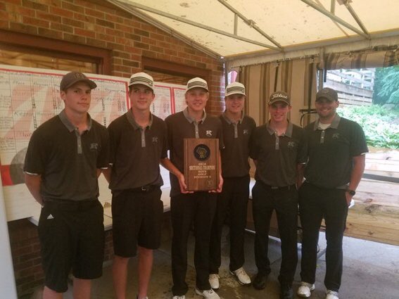 KHS_boysgolf's tweet photo. Sectional Champs! Back to back years! Shot a 316! Off to U Ridge it is! Congrats boys! https://t.co/YJUGwJuHdu