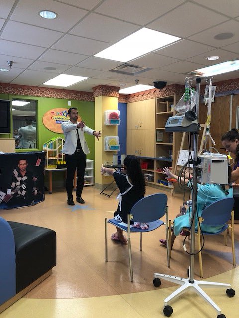 .@JustinoZoppe is the newest member of the @winwincharity family! A @DisneyCruise favorite, Justino is an incredible, multi-talented performer with a huge heart ❤️ Here he is performing at @APHospital 😊😊 #justino #winwinentertainment