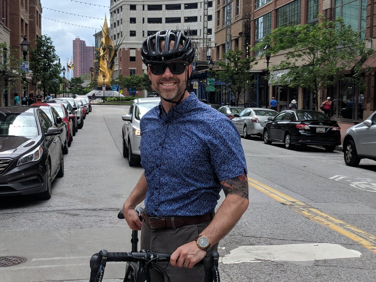 WaterfrontPB's tweet photo. #IBikeBecause I never sit in traffic, it's perfect alone time before and after work, and I feel like I am doing my part to reduce my carbon footprint. There is no better way to experience your City than on a bike! - Eric Souza, Director Of Operations https://t.co/apEtQik9vV