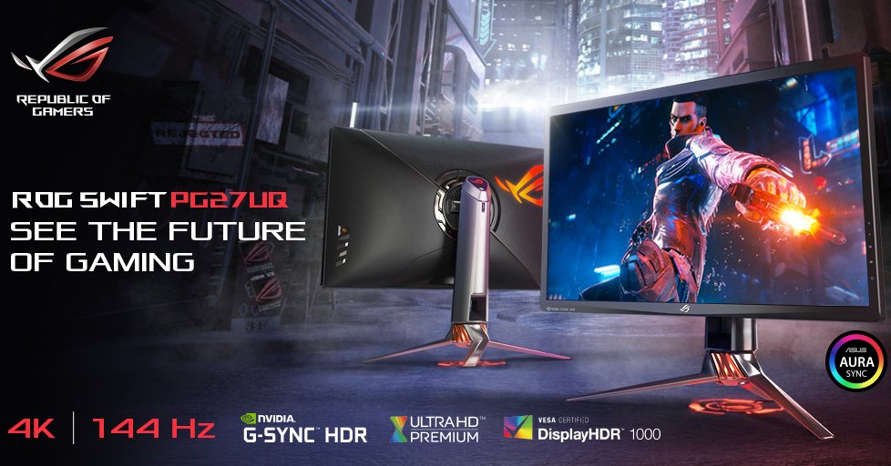 AustinWolfson's tweet photo. @ASUSUSA @ASUSUSA @ASUS_ROG please add me to the contest!! Thank you for making incredible products. I want my next generation PC to have a next generation display. Help me upgrade from my ultra-wide PG348Q to the new PG27UQ for 144Hz/4K/HDR. #ROGSWIFTPG27UQ #ROG https://t.co/IgJKxwbBHM