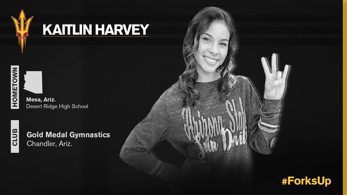 SunDevilGym's tweet photo. #StayingTrue2ASU, we are excited to announce @GoldMedalGym product Kaitlin Harvey will join the #GymDevil family this upcoming season!
#ForksUp #SunDevilPower https://t.co/38Z8bNdw6i