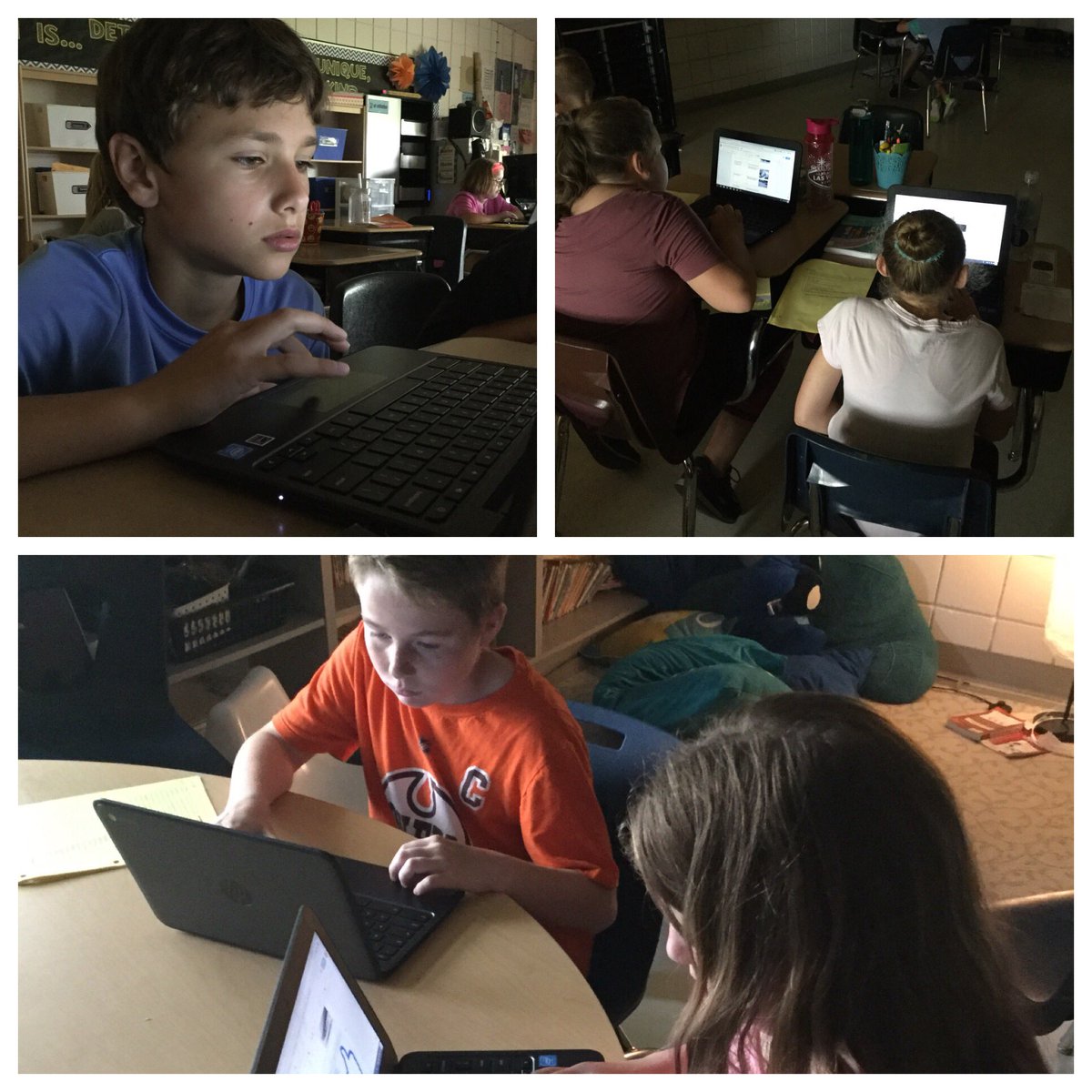 mrs_rfriesen's tweet photo. Today we started building our weather hyper-docs! Doesn’t look like it... but the students were very excited! The intense looks show how engaged they were! @BlumenortHSD https://t.co/ZBfBljebYe