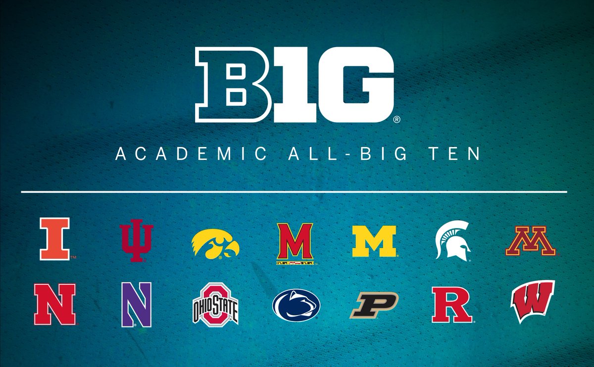 bigten's tweet photo. Big Ten Recognizes Spring and At-Large Sports Academic All-Big Ten Honorees

Read more: https://t.co/u1x98IuwgK https://t.co/MRhFczNLCR
