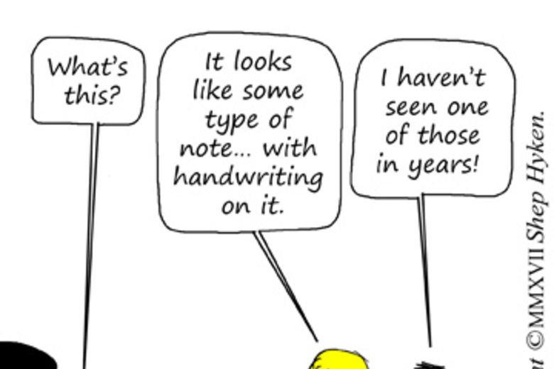 MaureenMJensen's tweet photo. A1- A handwritten note is quite powerful #acpsconnect https://t.co/jqapCcPmfw