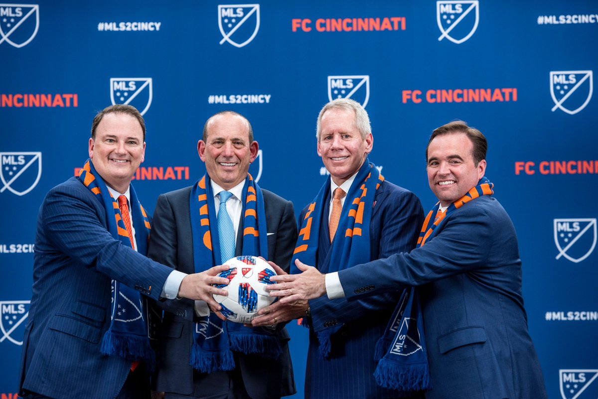 After shattering attendance records and completing an innovative plan to build a new soccer stadium, Cincinnati has been awarded a MLS expansion team, Commissioner Don Garber announced yesterday. It has been an amazing journey since day one and an honor to be part of it!