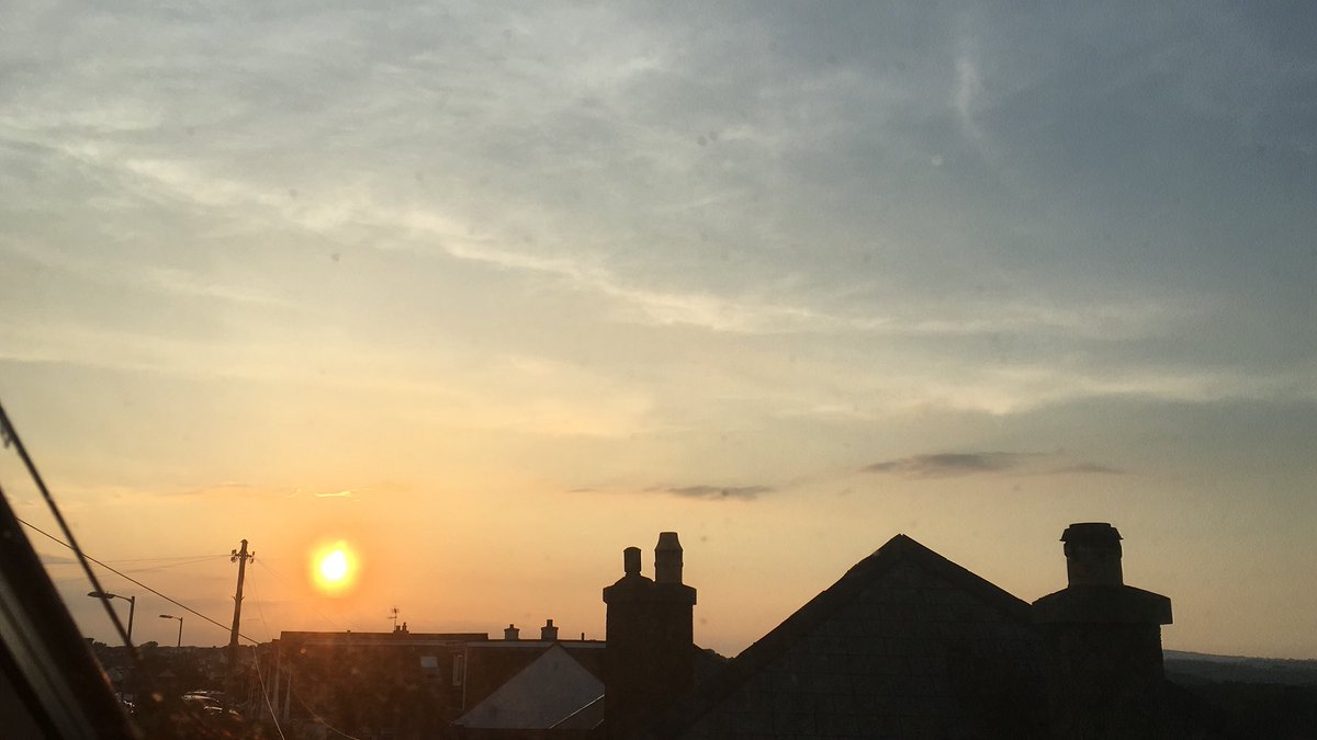 Sunset in cornwall