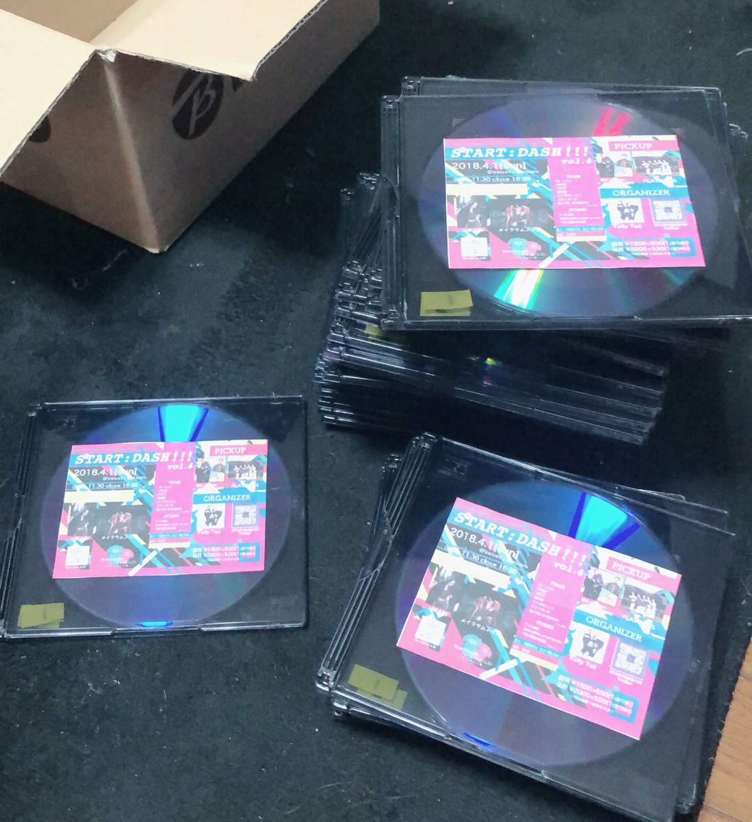 STARTDASHxFT's tweet photo. START:DASH!!!vol.4
DVDが完成しました\( ˆoˆ )/☆★
1枚1000円です ◟̊◞̊
在庫が若干あるので、
注文忘れた方
やっぱり欲しい!!
という方は
リプかDM下さい\( ˆoˆ )/
#startdash
#stda https://t.co/yGDs3VhvSG