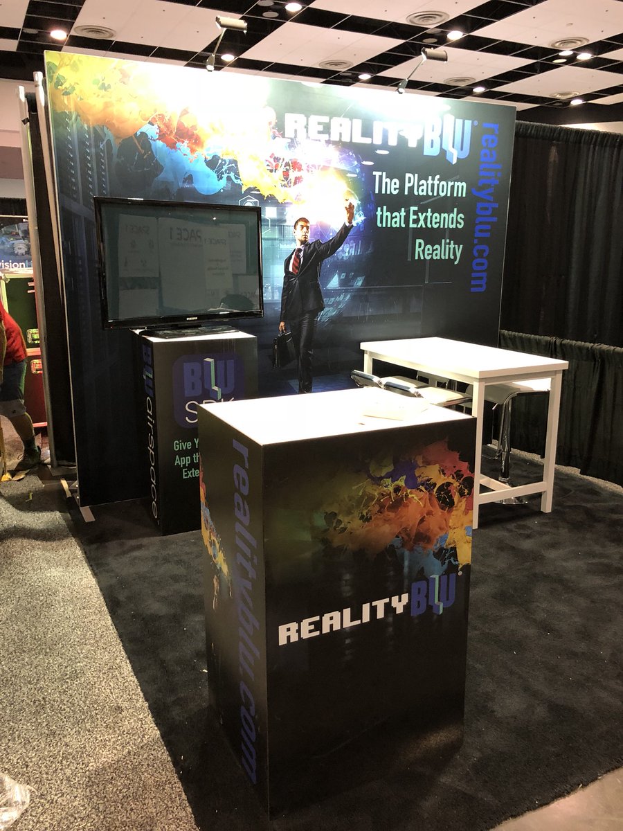 MJsReality's tweet photo. All set up and ready to show! #awe2018 booth 721 https://t.co/4QoJXsDxXA