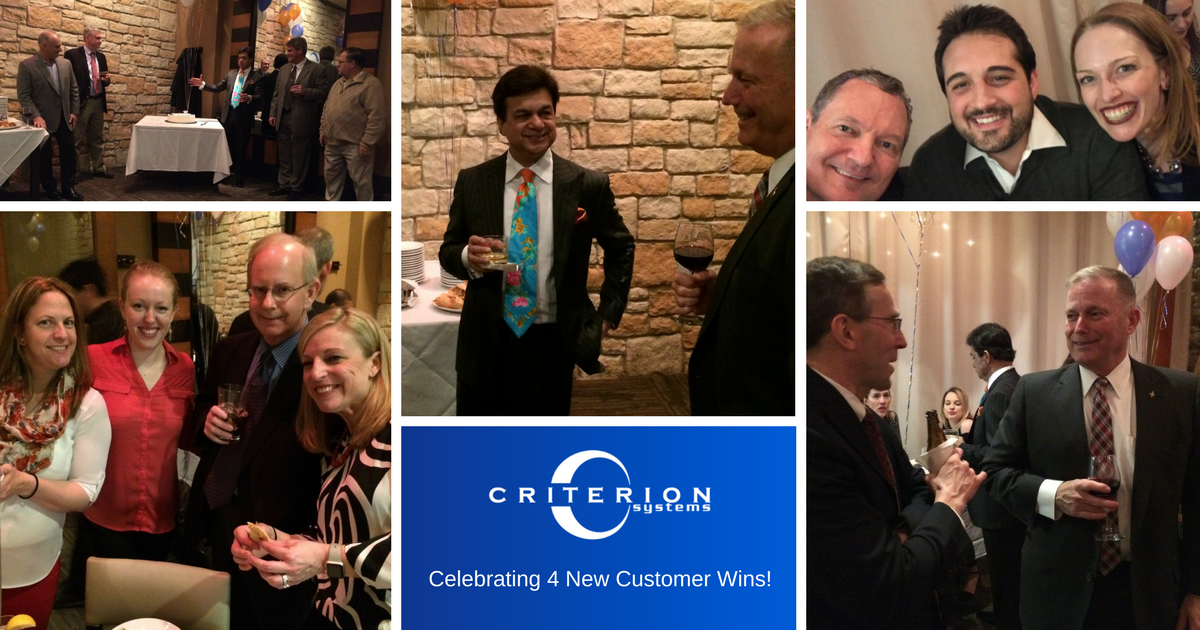 CriterionCyber's tweet photo. We recently celebrated a strong start to 2018 and four recent wins by hosting a party for our employees. #govcon #cybersecurity https://t.co/ls89ztko3y