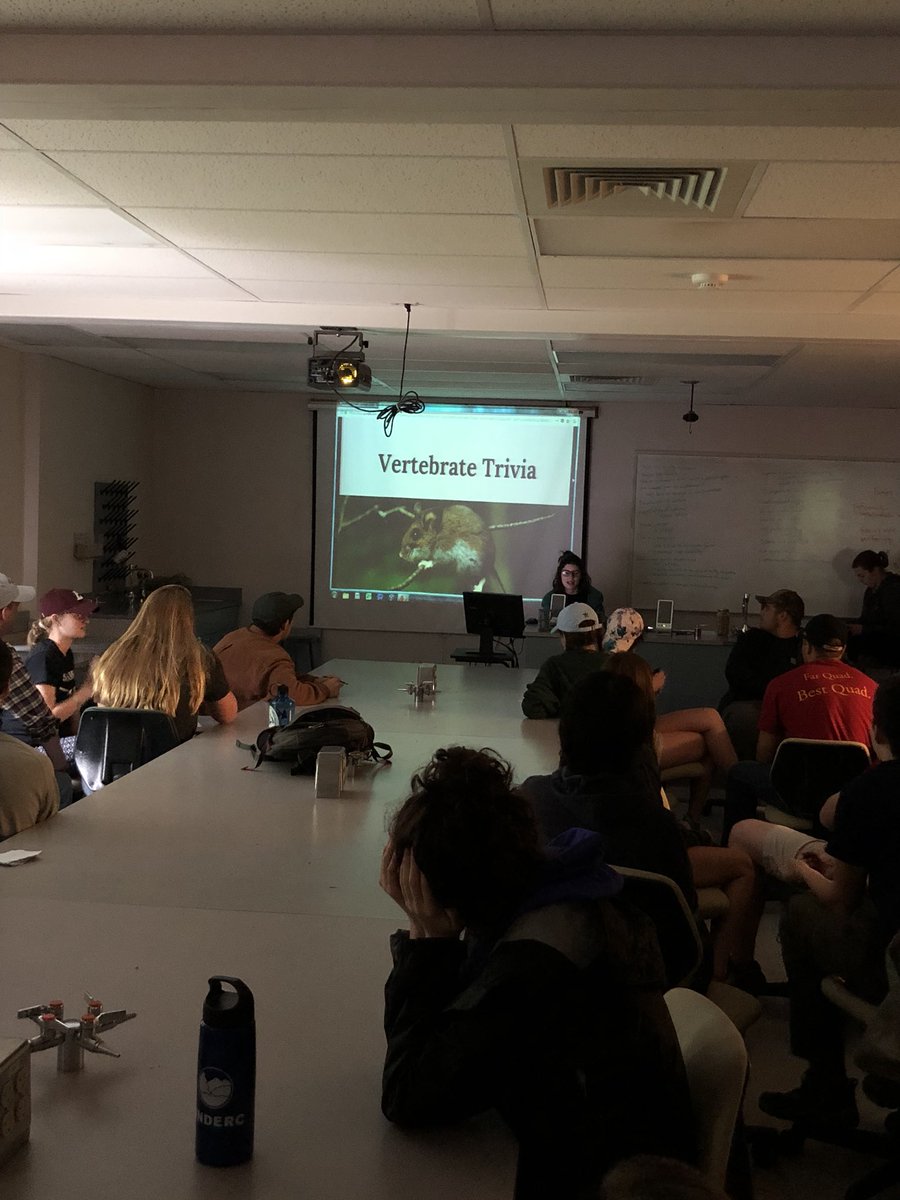 NDFieldEcology's tweet photo. Let’s get ready for ... Vertebrate Trivia! #vertweek #underc2018 https://t.co/ialcFspS7l