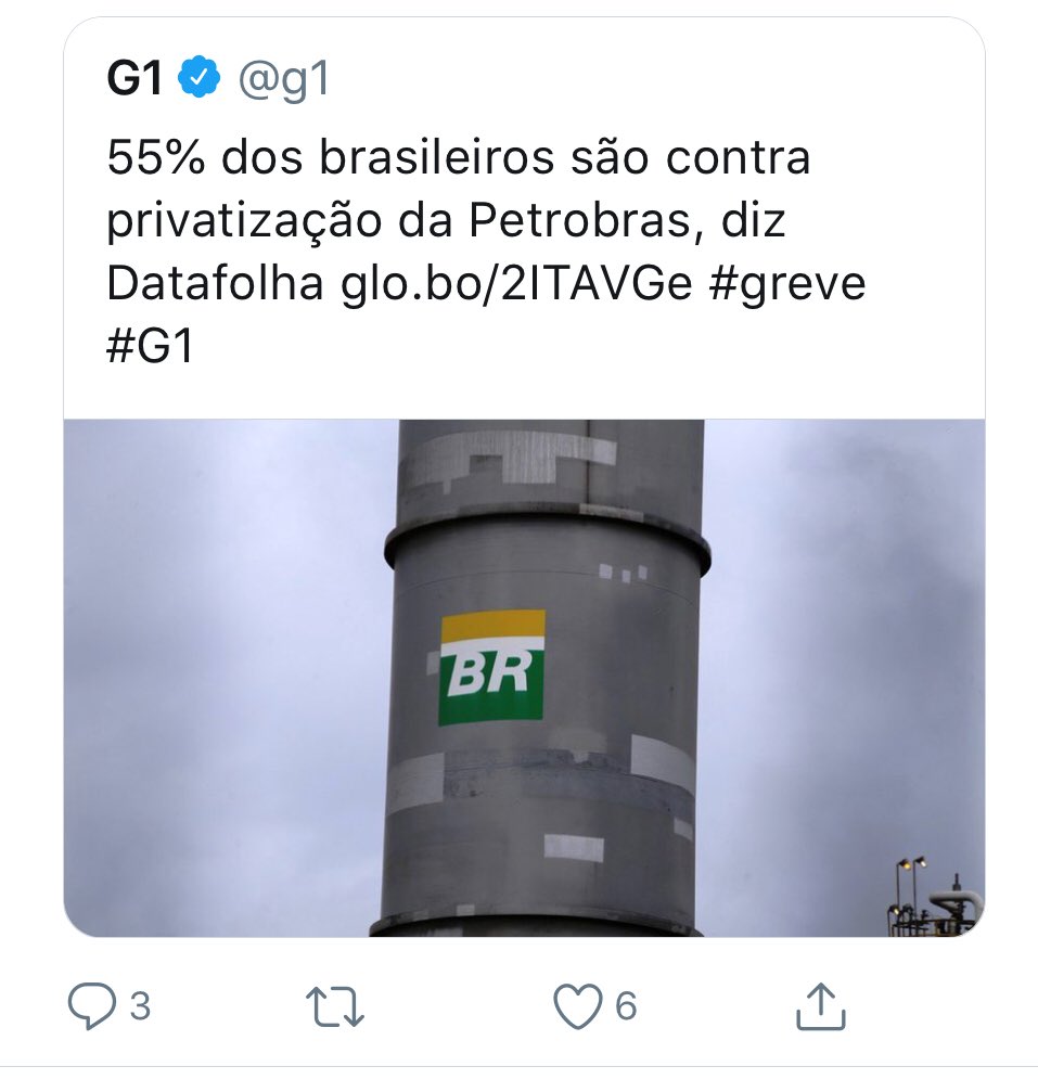 GeracaodeValor's tweet photo. Brasileiro, em geral, é mal informado e mal influenciado. Vive numa gaiola e ama quem o prendeu dentro dela. Ilude-se facilmente e depois, reclama dos preços praticados pelo monopólio estatal. Em vez de uma Petrobras, deveríamos ter umas 20 empresas concorrentes e menos impostos. https://t.co/GcN8KfTfVL