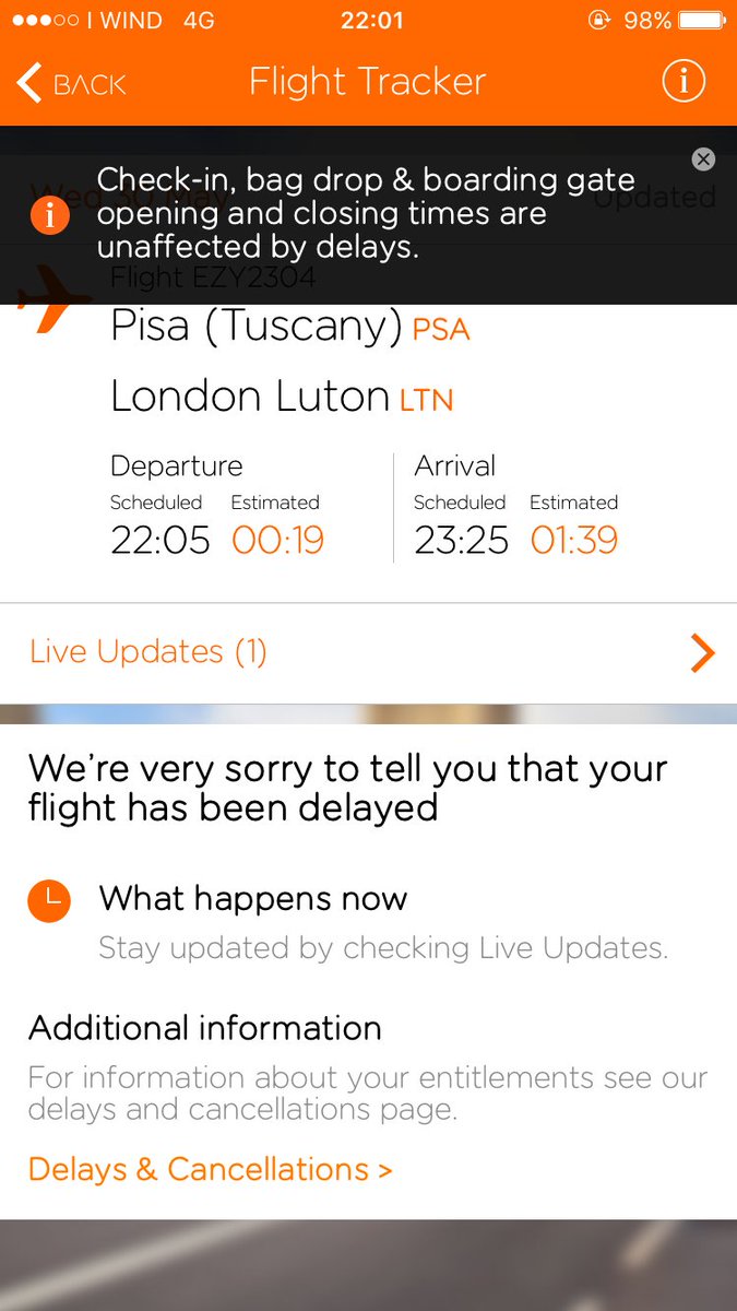 wilcolquhoun's tweet photo. @easyJet my flight out was cancelled, and my return is now delayed by 2 hours 20 mins, where do I cash in on my free drink voucher? https://t.co/Ehe02DMSCz