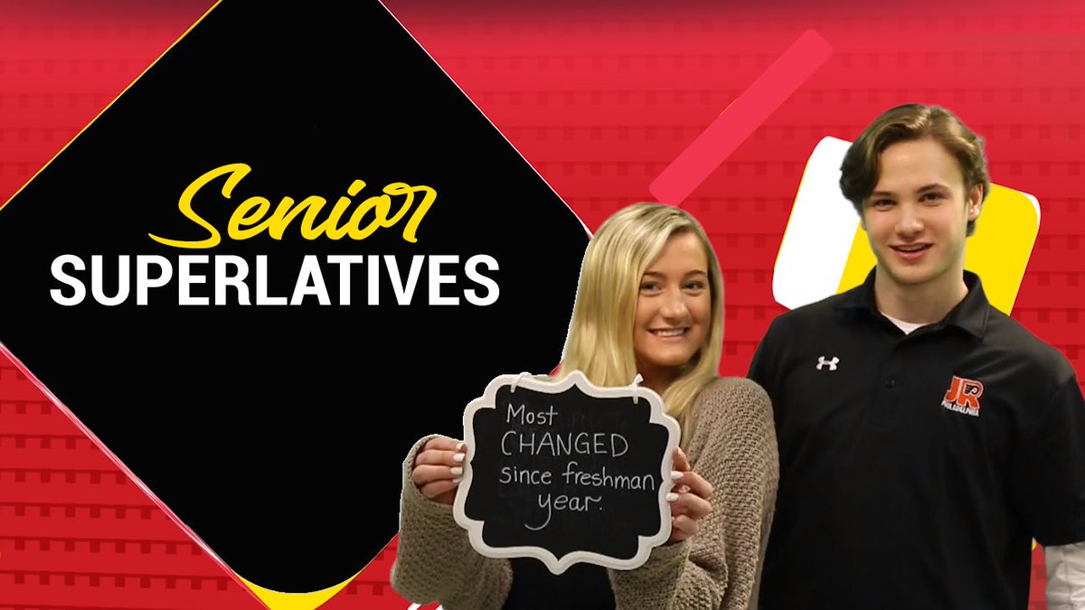 RadnorTV's tweet photo. The #Classof2018 voted and the results are in for this year’s #seniorsuperlatives 🥇This video was definitely the “MOST fun to make”! https://t.co/DeBZPTy0g8 https://t.co/OrJrkc8jSb