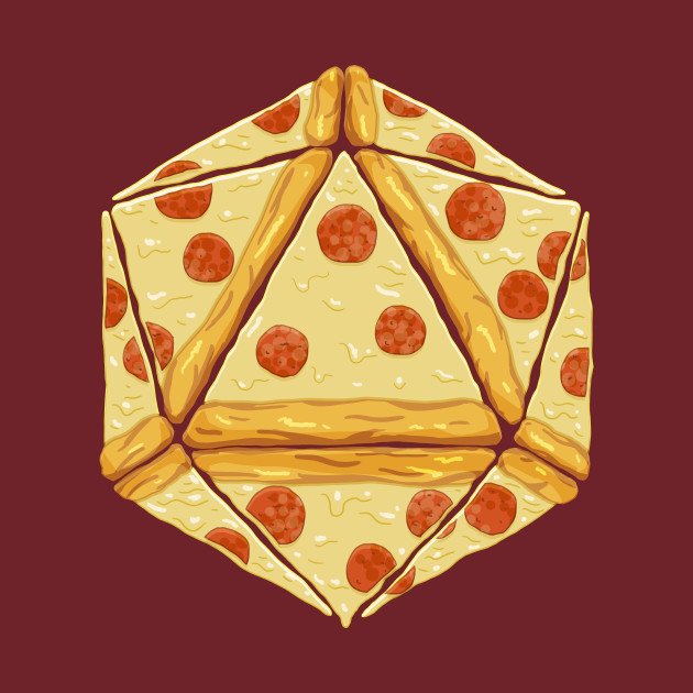 3dchrisc's tweet photo. What would game night be without it? 🍕 #pizza #dnd #d20 #geek #games #tshirts 

Get now on a variety of goods @:
https://t.co/30xBrIk86m https://t.co/eAWffoGU6q