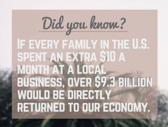 Spend your money where your heart is.