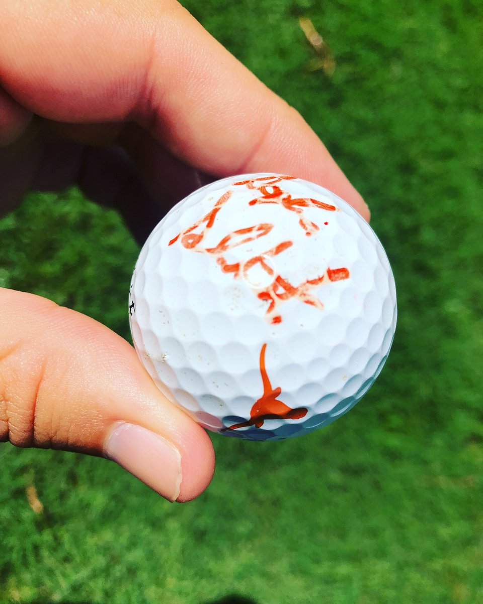 TNgolf's tweet photo. 🖊⛳️ Oak Ridge’s @Sophia_Marie16 making the day of two young fans on the 14th green here at #shoalcreek during her practice round for the @USGA U.S. Women’s Open.  Autographed golf balls for each! #USWomensOpen https://t.co/PcuMYkxZLz