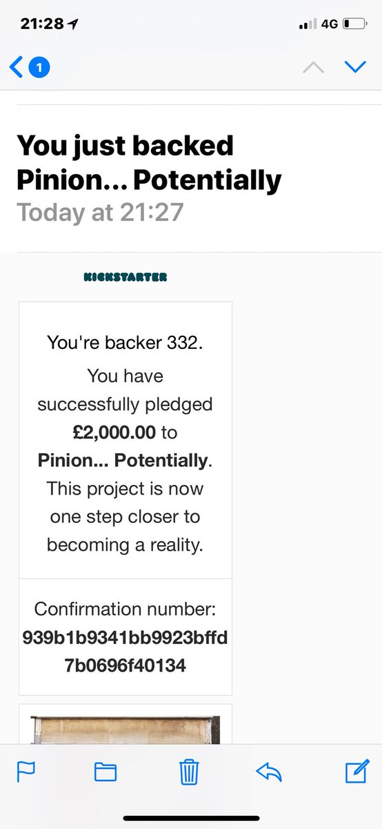 NotFreshie's tweet photo. @StickyWalnut @PINIONbistro YES! That’s us donated! Good luck guys... you are going to smash it! 👊 https://t.co/Dj2C7sj0ky