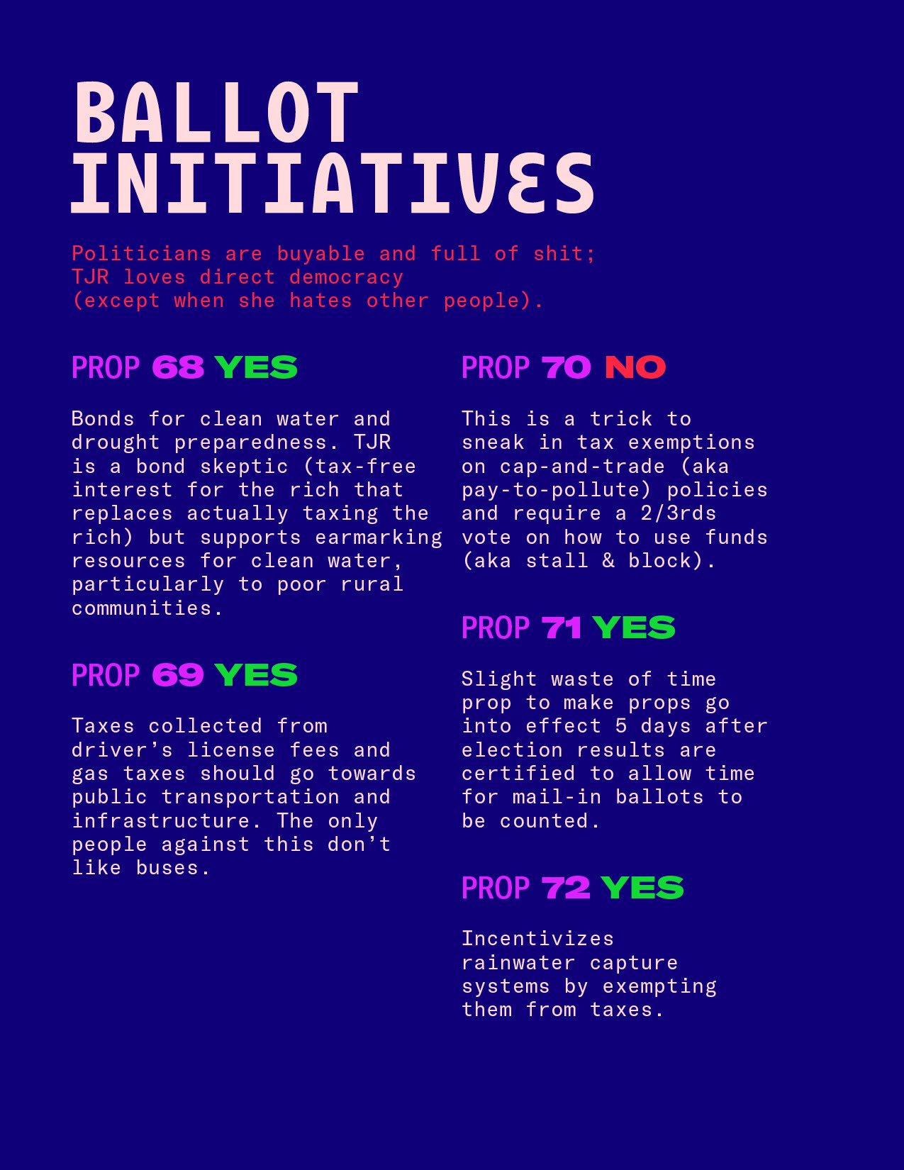 Tracy Rosenthal On Twitter Californians Angelenos The Primary Is One Week Away Don T Forget Tjr S Amended Two Evils Endorsements For Idealists Skeptics And Freaks Share Early Share Often Https T Co Sq4kpwpsdu Https T Co Siktklspyw two evils endorsements for idealists