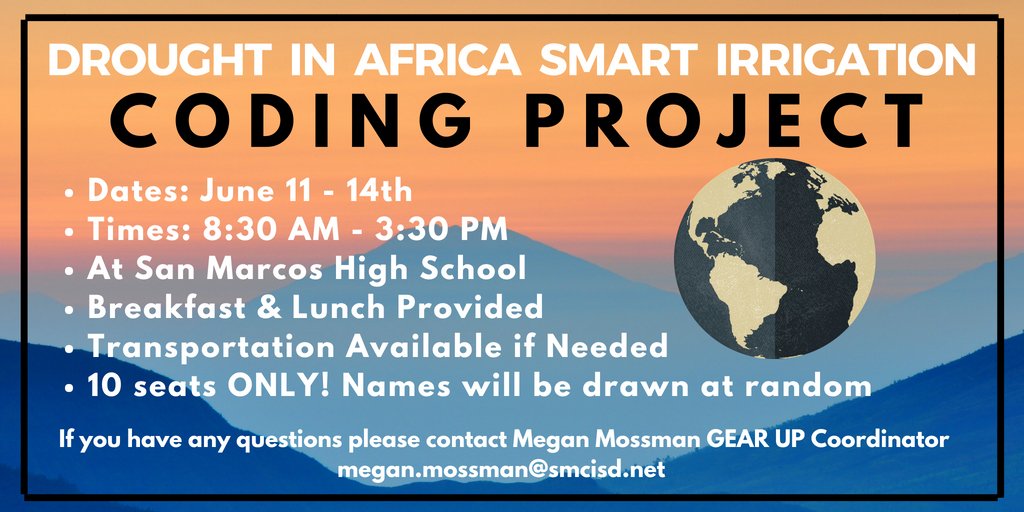 GEARUP_GN_2023's tweet photo. ☀️7th Grade GEARUP SummerCamp☀️
If your student is interested in this camp, please register! There are only 10 seats, so names will be drawn at random from the list of total applicants!

Sign Up Here:
https://t.co/nBxzA1nOvu

#GEARUPWorks https://t.co/rwKQFmjonO