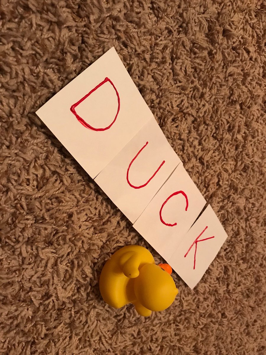 WriterCakes's tweet photo. Childcare QOTD: “Here you go, Ducky. Cow’s turn!” #earltliteracy #lovemyjob https://t.co/ImAVpYJV7v