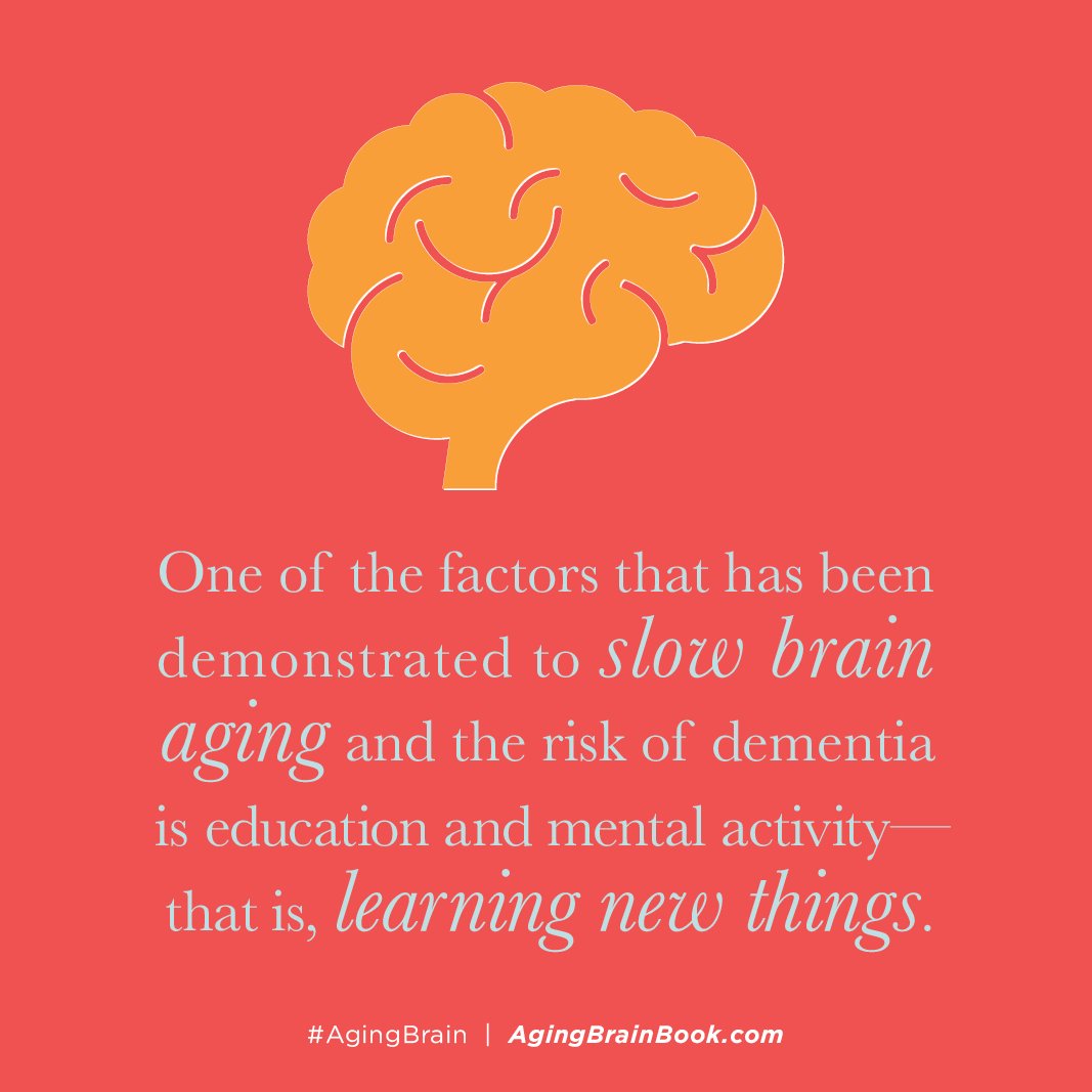 Quote from Dr. Jenning's newest book 'The Aging Brain' #dementia #dementiafacts #funfacts #bookquotes #healthquote #agingbrain #healthfacts #health #healthfacts #brainfacts #bodyfacts