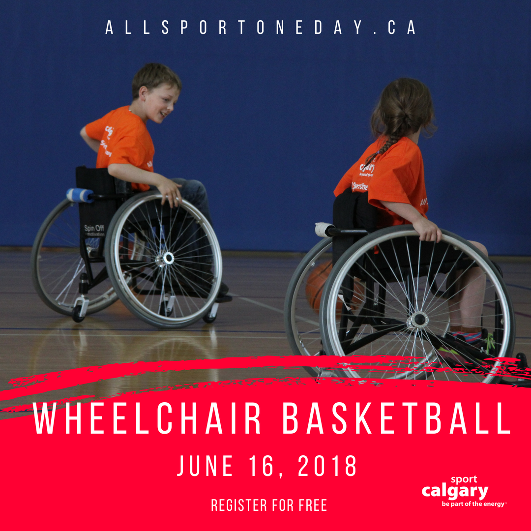 SportCalgary's tweet photo. Looking for an amazing arm workout while being part of a team? Come on down to @RepsolSport (SW) and give Wheelchair Basketball a try! Power chairs welcome!

Register for All Sport One Day happening on June 16 today at https://t.co/m9uiKl07f2! https://t.co/2imsHLVeOS