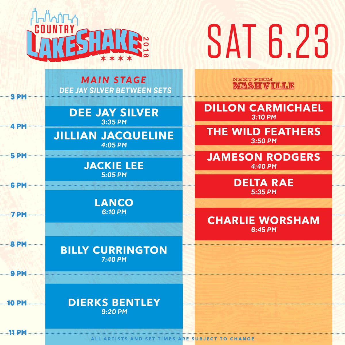 LakeShakeFest's tweet photo. Our schedule is here! Who is on your must see list?

Did you know you can download our app &amp; build your own custom schedule? 
Check it out here: 
iOS - https://t.co/UAtgxV9eGf
Android - https://t.co/7fC0cCMXfv https://t.co/LDaFMZhSet