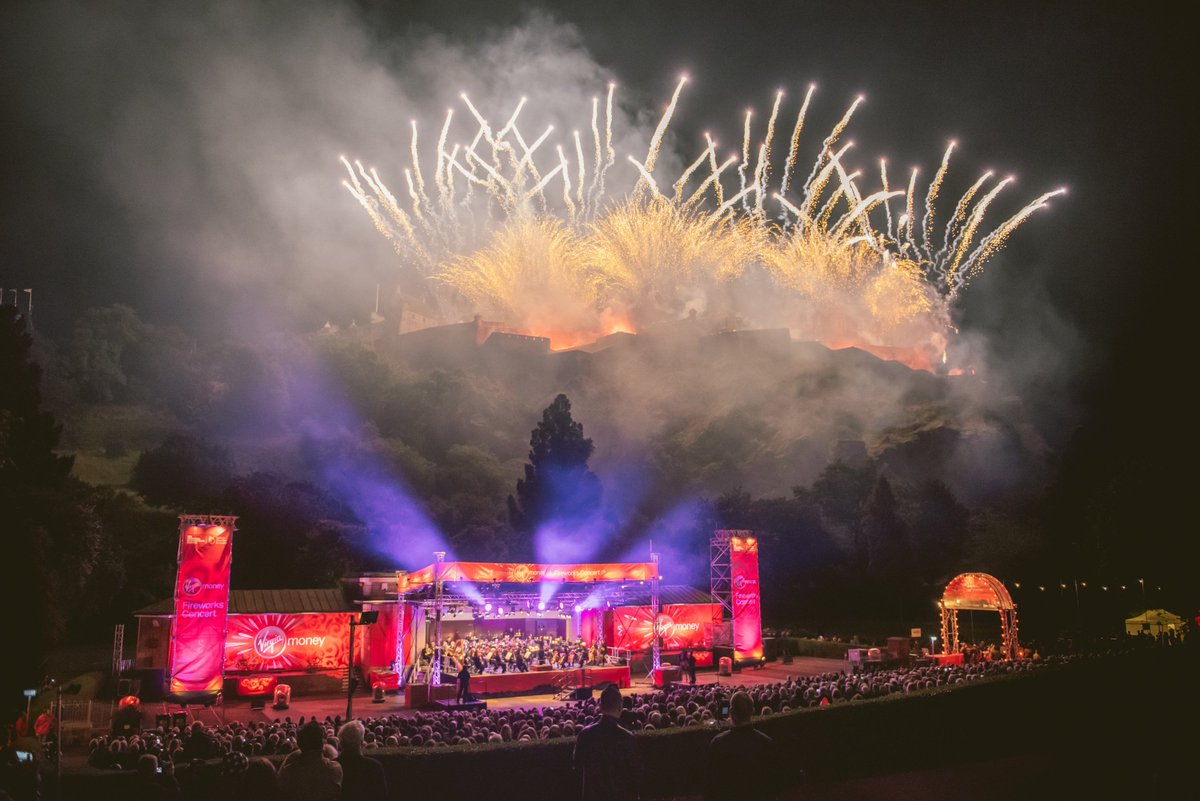 edintfest's tweet photo. A6: Let’s kick off with some of our favourite #EdintFest photos in the city: #VMFireworks Concert, @SLA_plc Opening Event: #DeepTime, and welcoming the world to Edinbugh the Festival City… #scotlandhour https://t.co/iMfQVAtPuU