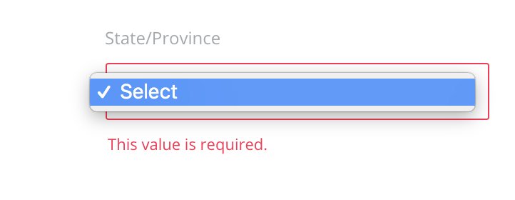 billkavadias's tweet image. Don't you just love when this happens? After filling up a loooong form online you go the state field and the drop-down is not available. #compatibilitytesting #IFoundaBug