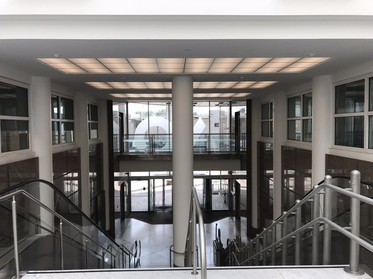 spatialgardner's tweet image. Refurbished entrance to AQ1 handed over and looking good!