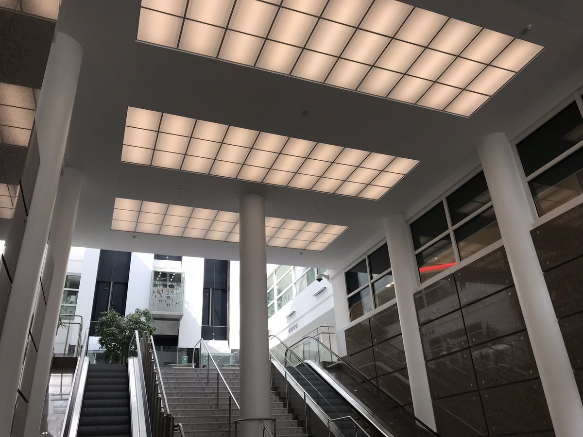 spatialgardner's tweet image. Refurbished entrance to AQ1 handed over and looking good!