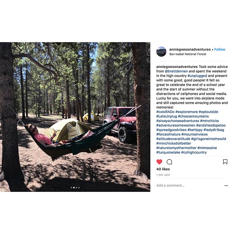 brettdennen's tweet photo. So cool seeing all the #LetsUnplug posts yesterday - looks like it was a great weekend for many people! I hope the process of "checking out" was as cathartic for you all as it was for me. Let's... do it again soon! https://t.co/duadFyU793