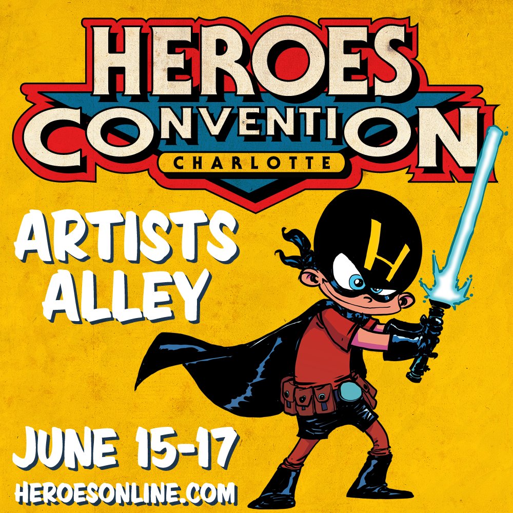 heroesonline's tweet photo. It's not too late to appear in Artists Alley at HeroesCon, June 15-17!
https://t.co/RutXvxM5Sc https://t.co/bO8jCBNKvH
