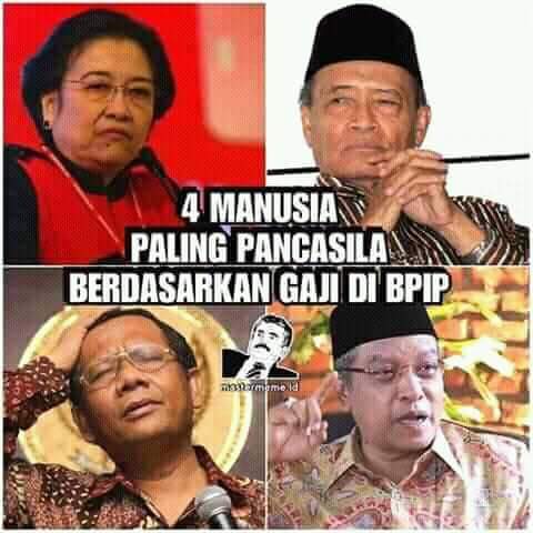 Cyber1949's tweet photo. Perkenalkan 4 manusia paling pancasila berdasarkan Gaji BPIP 😂 https://t.co/vdtDD2fGNE