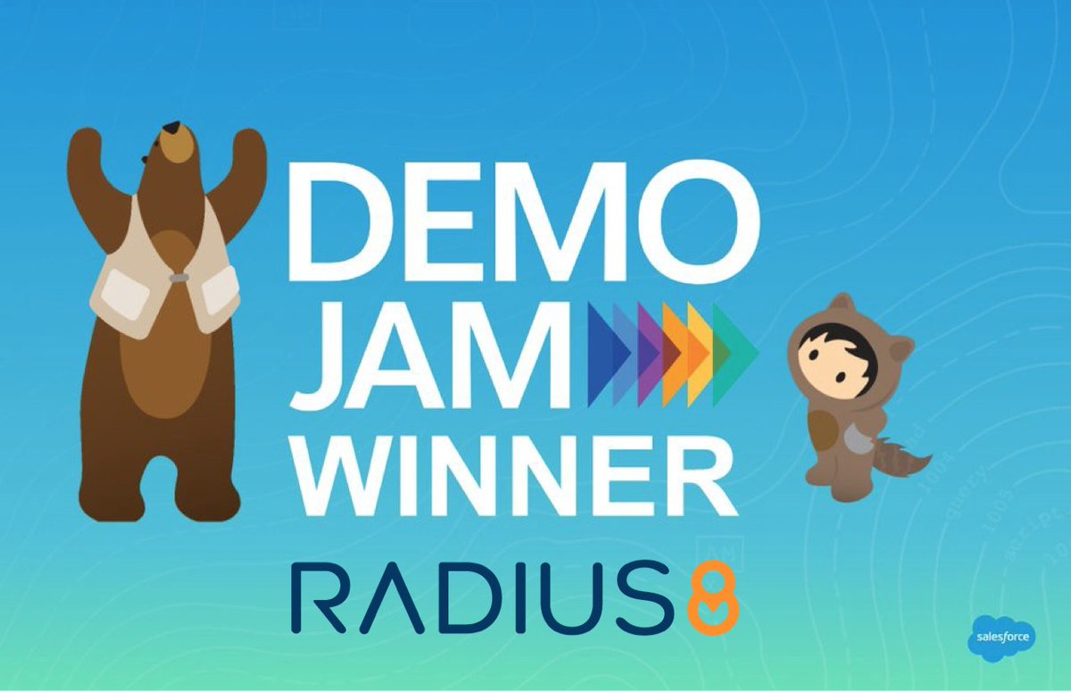 radius8's tweet photo. Pumped to be bringing home the trophy from the May Salesforce Commerce Cloud Demo Jam! For those of you heading to SFDC Connections in Chicago in June – please reach out so we can do a one on one! https://t.co/sxy0I3Mpln