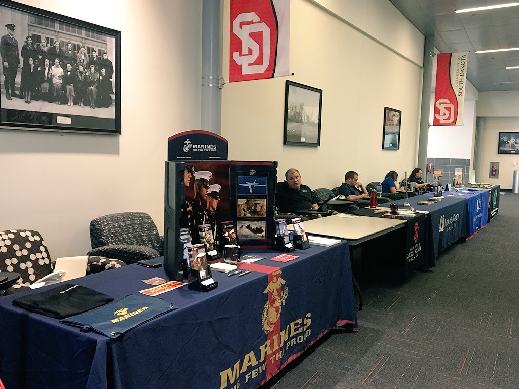 Thank you to <a href="/SDCoyotes/">South Dakota Coyotes</a> for having us at South Dakota Girls State! Stop by and show us your pull-ups! #SDGirlsState #Marines #TheFewTheProud