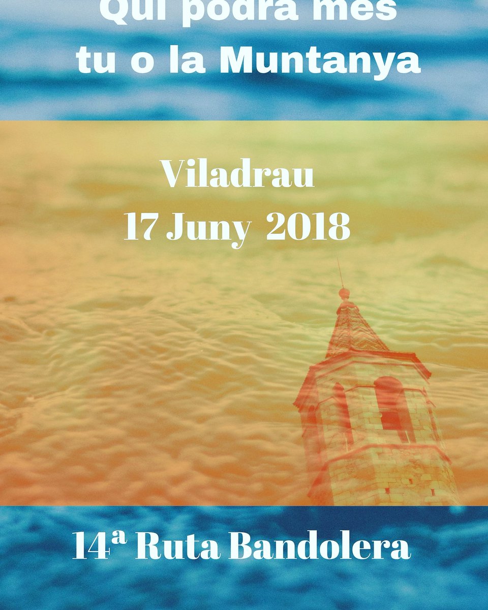 RArgenter's tweet photo. Diumenge 17 Juny 2018
No facis tard... Limitada a 300 participant donat que som Parc Natural

https://t.co/Dr1Xsc8Mob

Destinem 1 € de cada inscripció a rehabilitar una font del municipi de Viladrau a part de la nostra donació https://t.co/6StK53gFNG