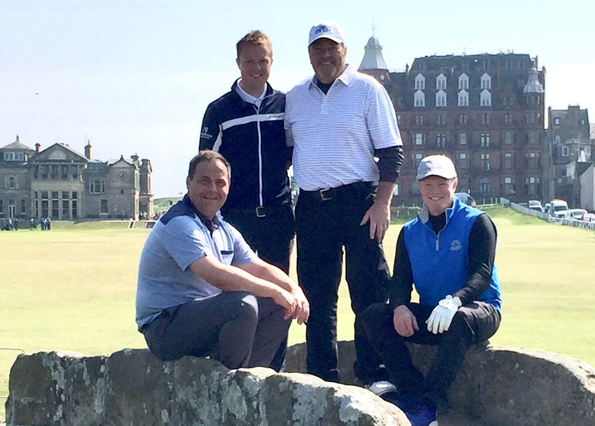 Thank you Graeme, Mark, Laurie <a href="/TheHomeofGolf/">St Andrews Links</a> #OldCourse for an amazing day! #FoLScotland2018