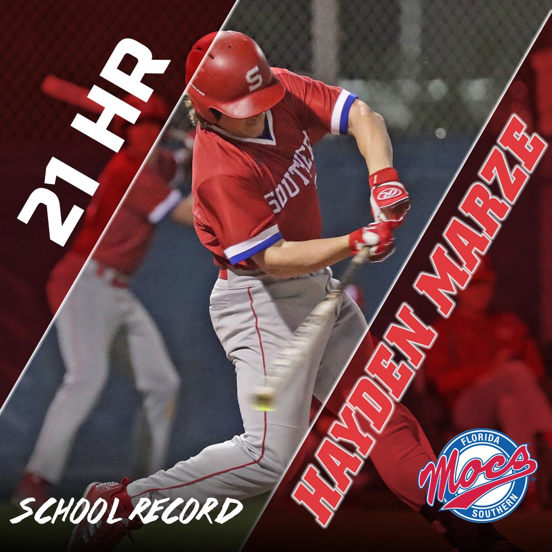 FSC_Mocs's tweet photo. With a mammoth blast in the top of the fourth inning, Hayden Marze has set a new @MocsBaseball record with 21 homers this season! #LetsGoMocs #Chasin10 https://t.co/sHC01JlKrt