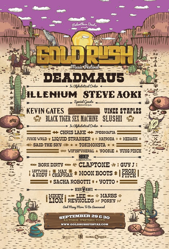 WubVidz's tweet photo. WIN 2 TICKETS TO GOLD RUSH MUSIC FESTIVAL, SEPTEMBER 29-30, 2018 ✨

RT &amp; LIKE TO ENTER⚡️

MUST BE FOLLOWING @EDMLUST AND @GOLDRUSHFESTAZ https://t.co/MvxHGm5L20